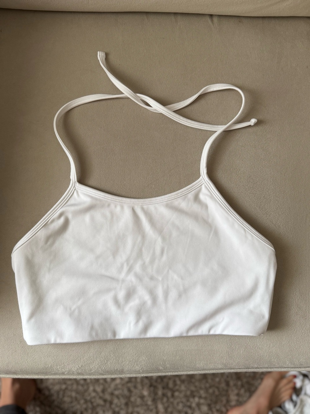 Halter tie sports bra